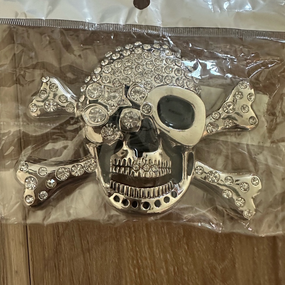 Oker Brand Skull Belt Buckle New